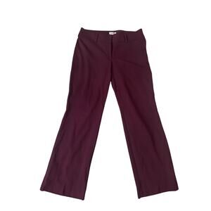 LOFT | Burgundy Curvy Boot Cut Stretch Dress Pants | Size 8
